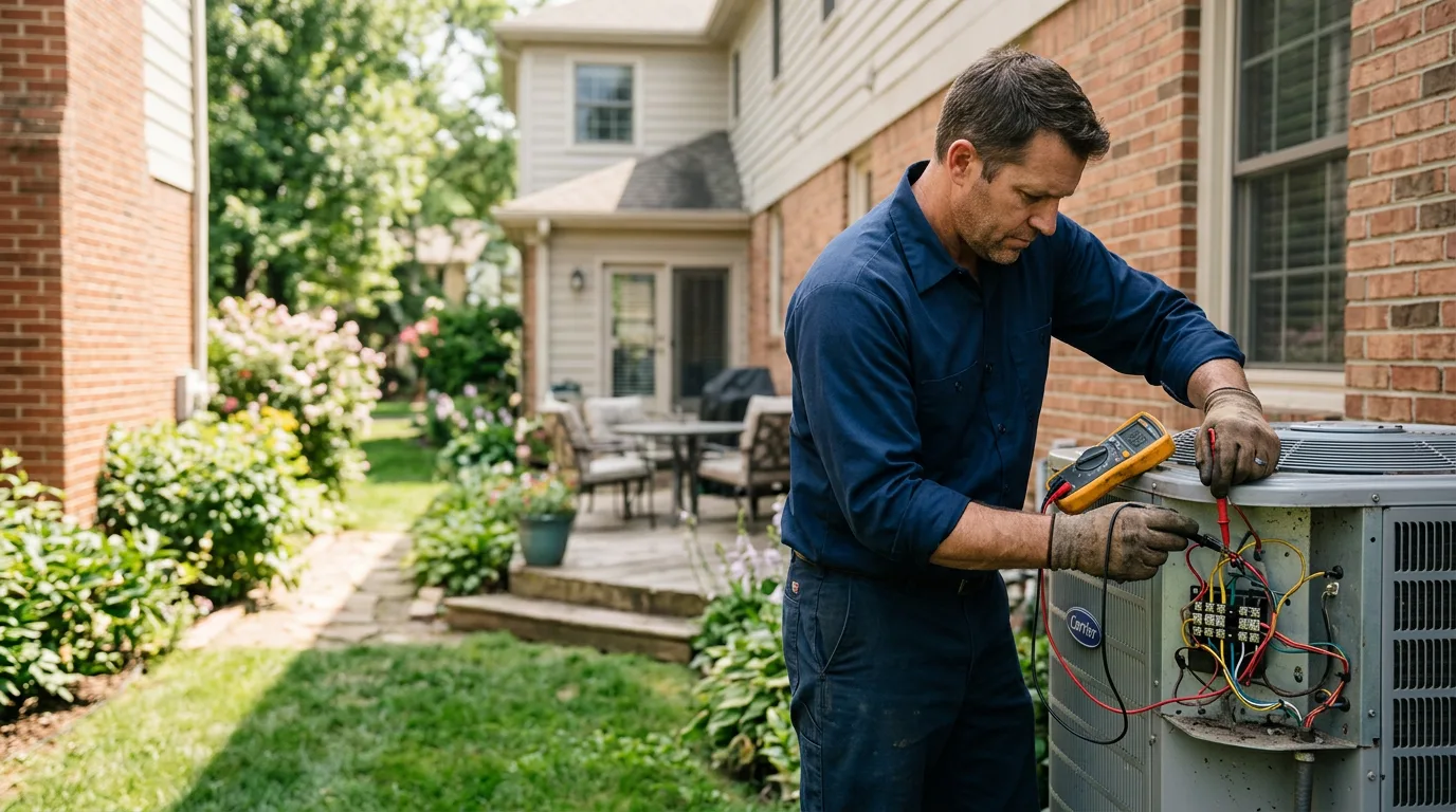 HVAC technician working near East Petersburg, PA
